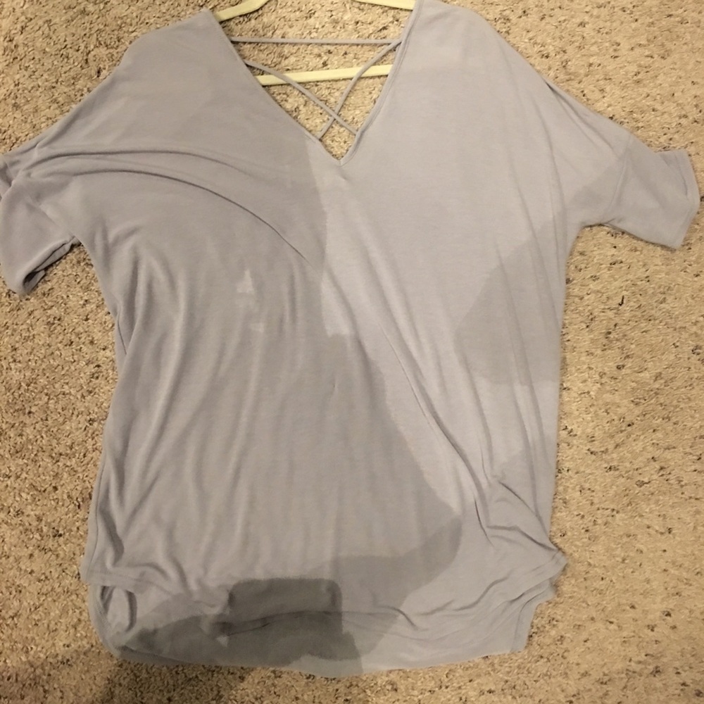 Grey tunic top